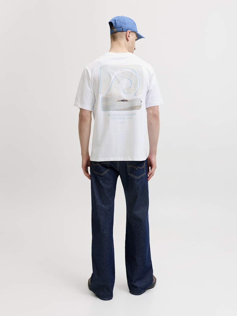 Jorhyeres Back Element Tee Ss Crew - Wit