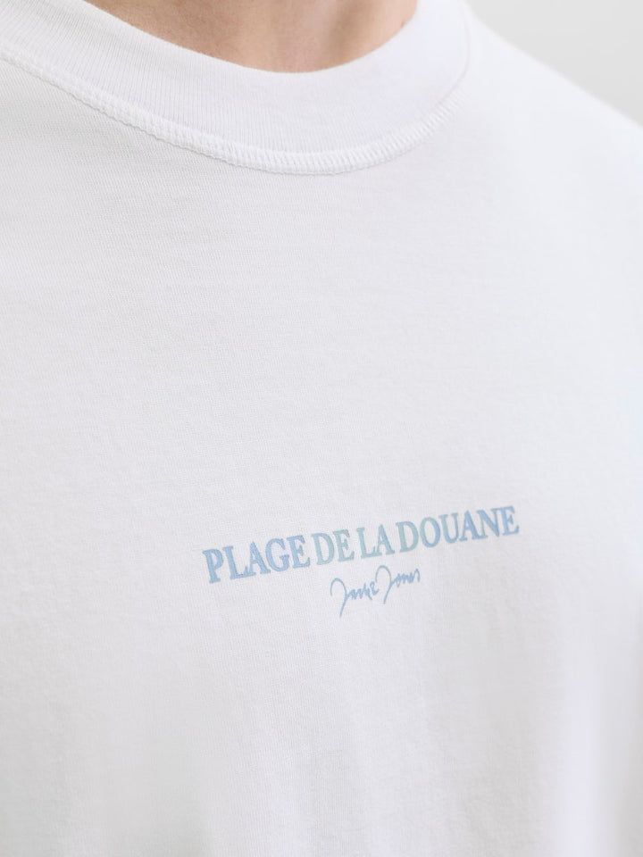 Jorhyeres Back Element Tee Ss Crew - Wit