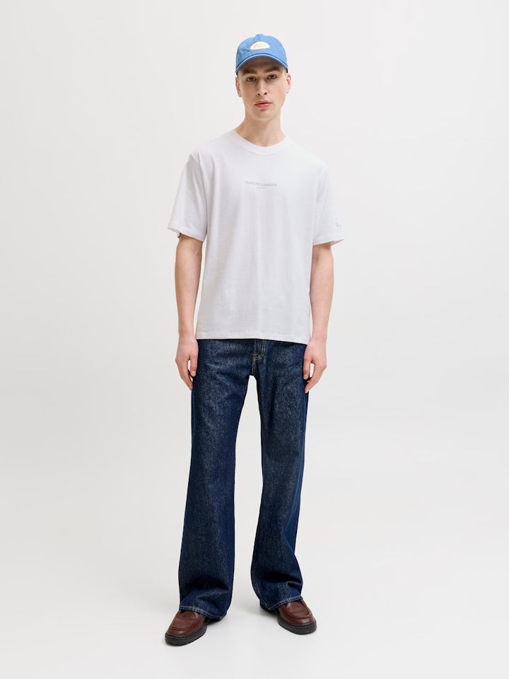 Jorhyeres Back Element Tee Ss Crew - Wit