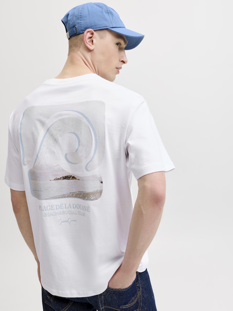 Jorhyeres Back Element Tee Ss Crew - Wit