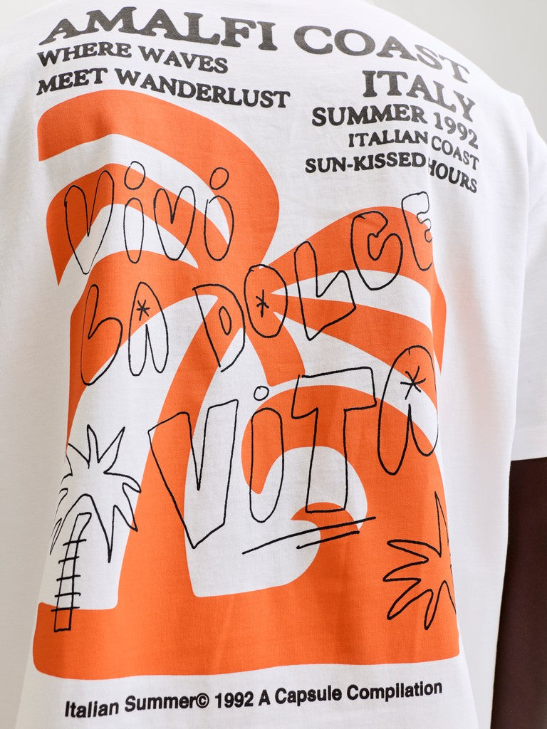 Jorsun Mate Tee Ss Crew Neck Styd Ss26 - Wit