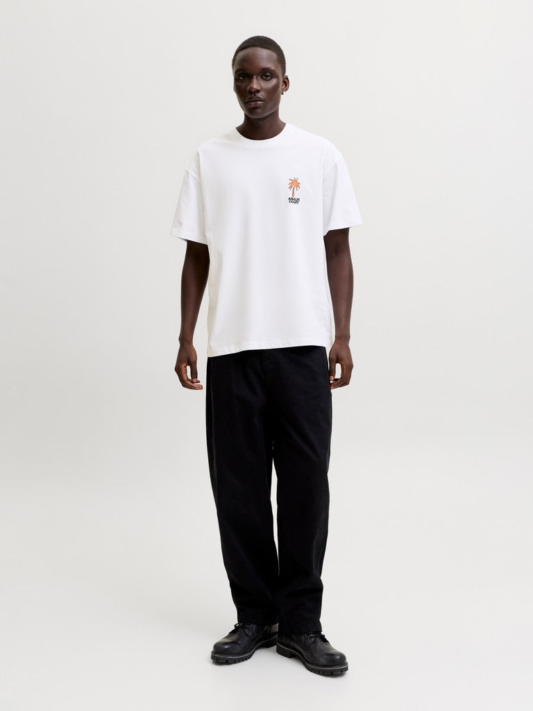 Jorsun Mate Tee Ss Crew Neck Styd Ss26 - Wit