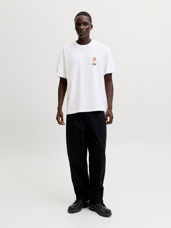 Jorsun Mate Tee Ss Crew Neck Styd Ss26 - Wit