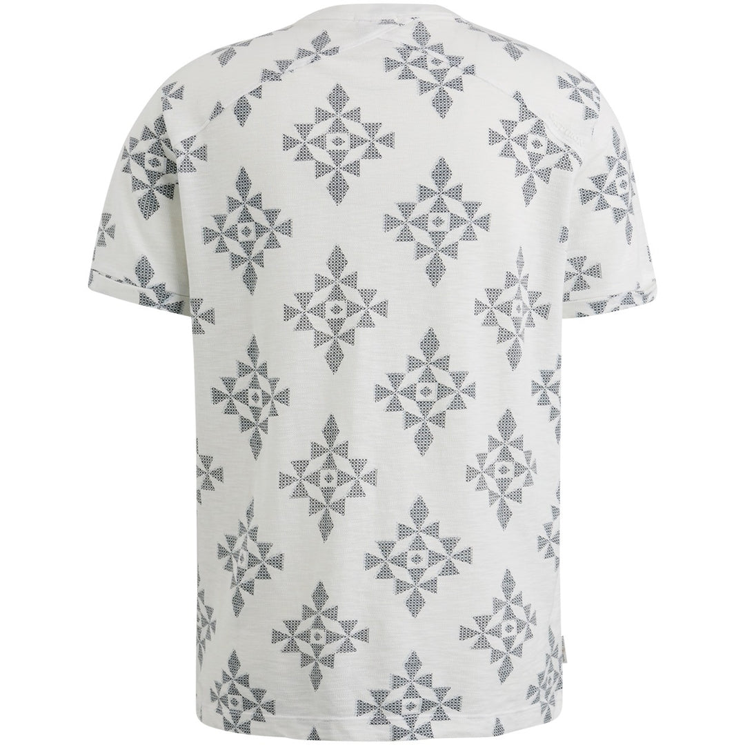 Short Sleeve R-neck Regular Fit Co - Wit