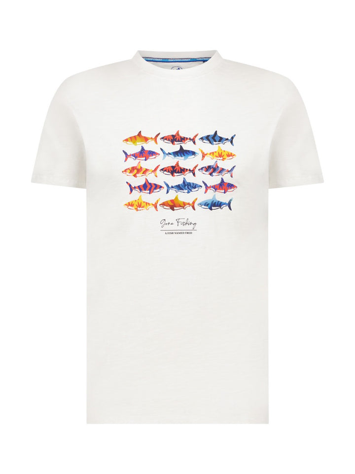 28.041 T-shirt Sharks - Wit