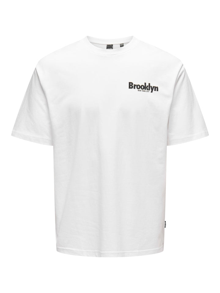 Onskeane Rlx Ss Print Tee Noos - Off-white