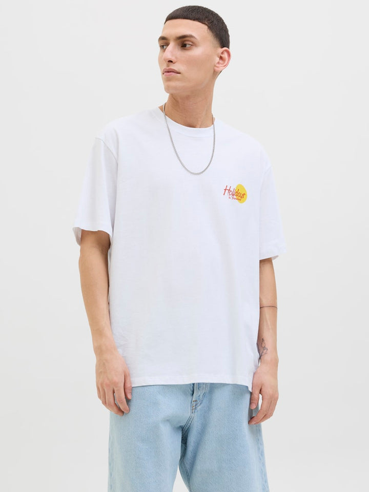 Jorwowie Tee Ss Crew Neck - Off-white