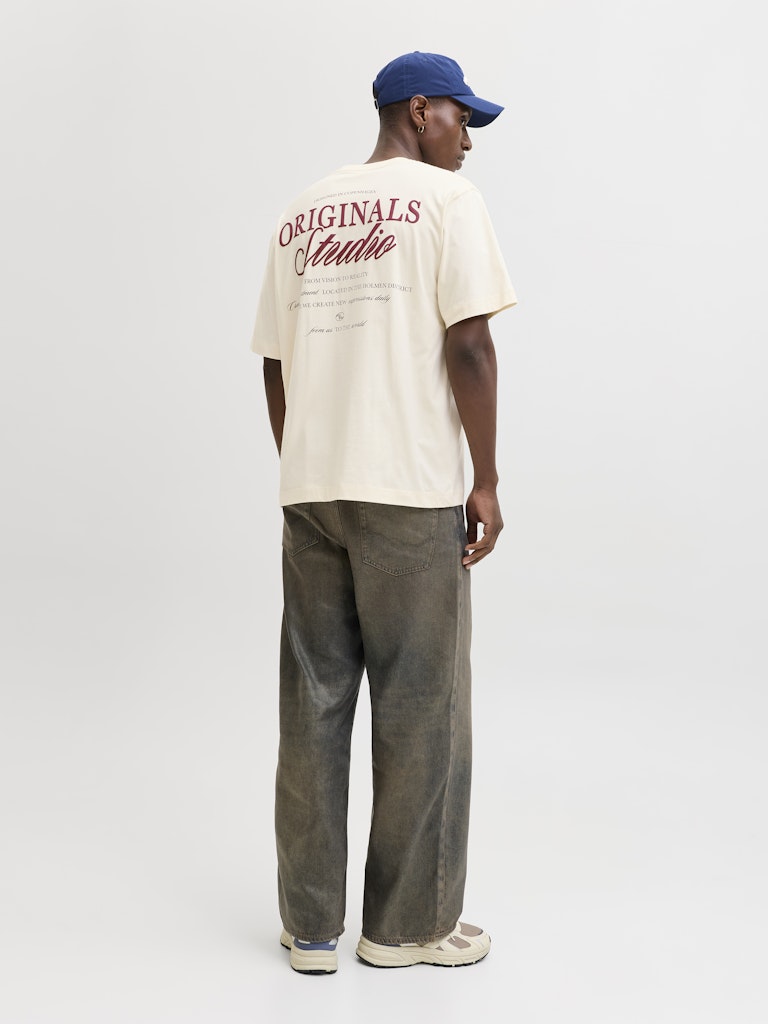 Jornorrebro Typo Tee Ss Crew Neck Noos - Off-white