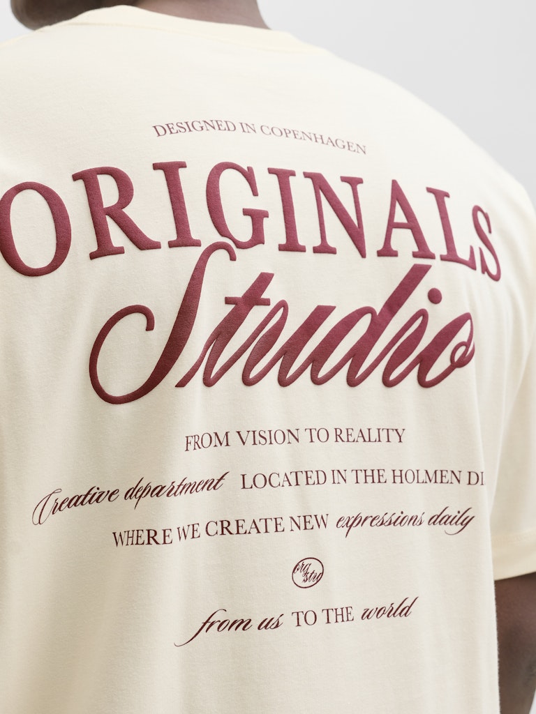 Jornorrebro Typo Tee Ss Crew Neck Noos - Off-white