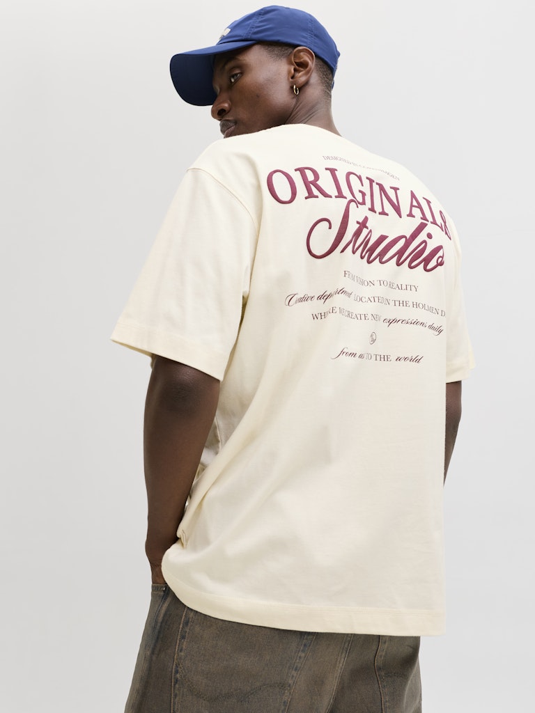 Jornorrebro Typo Tee Ss Crew Neck Noos - Off-white