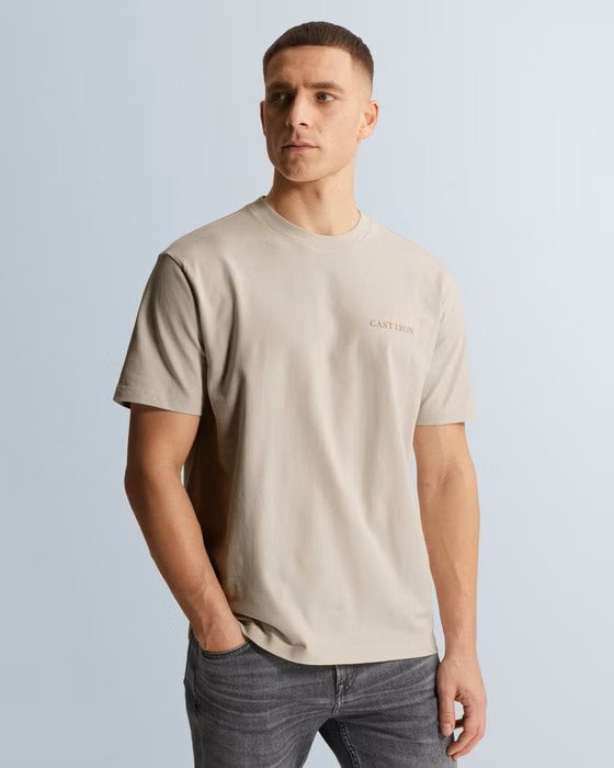Short Sleeve R-neck Relaxed Fit Pe - Off-white