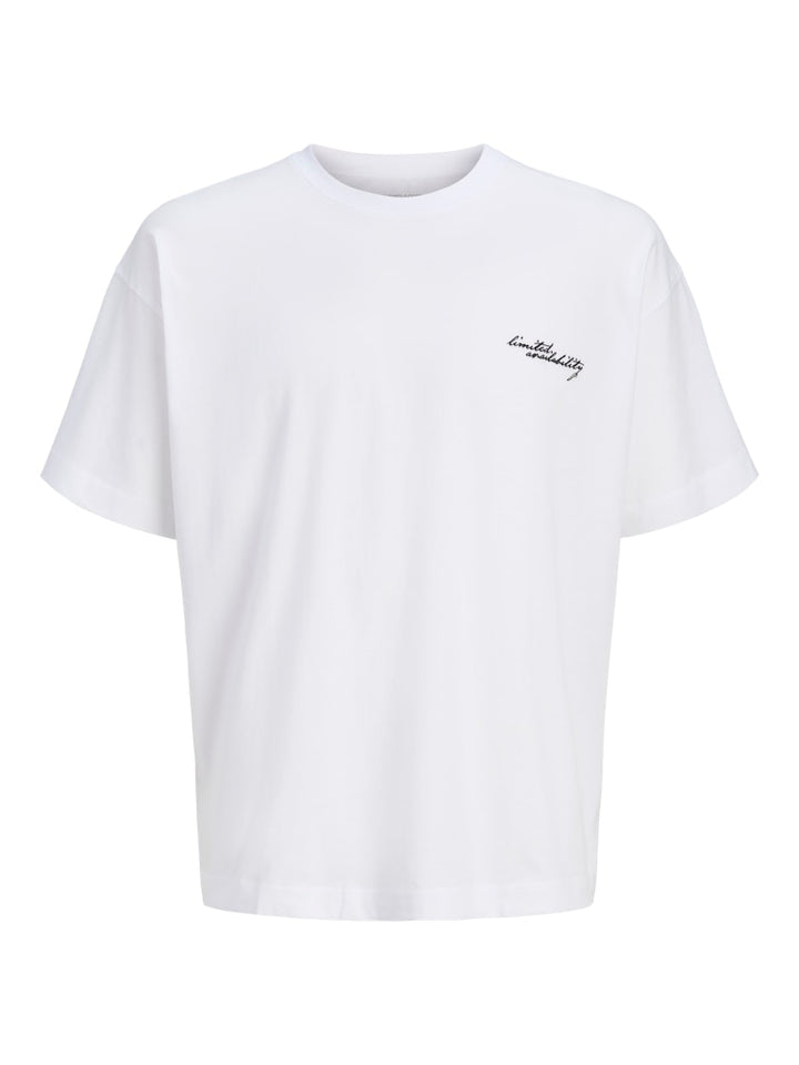 Jcoeterna Graphic Back Tee Ss Crew Neck - Off-white