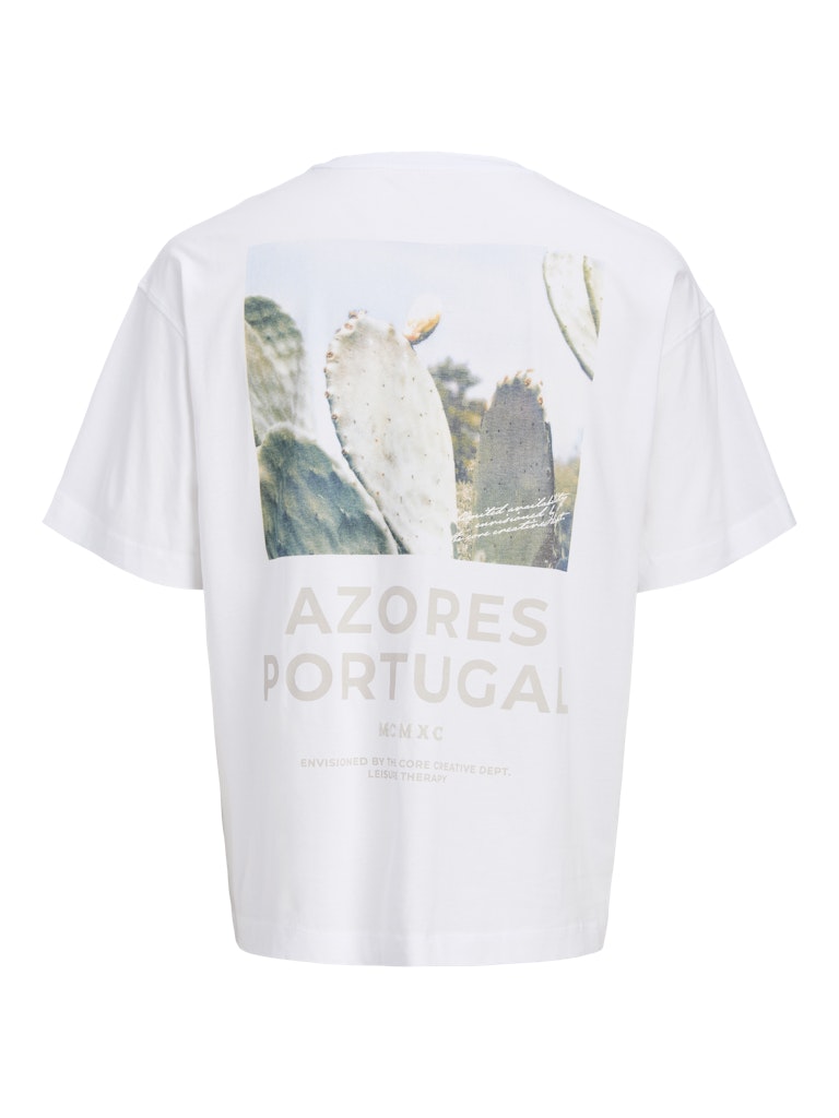 Jcoeterna Graphic Back Tee Ss Crew Neck - Off-white