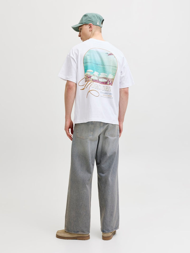 Jorsanremo Back Tee Ss Crew Neck Sn - Off-white