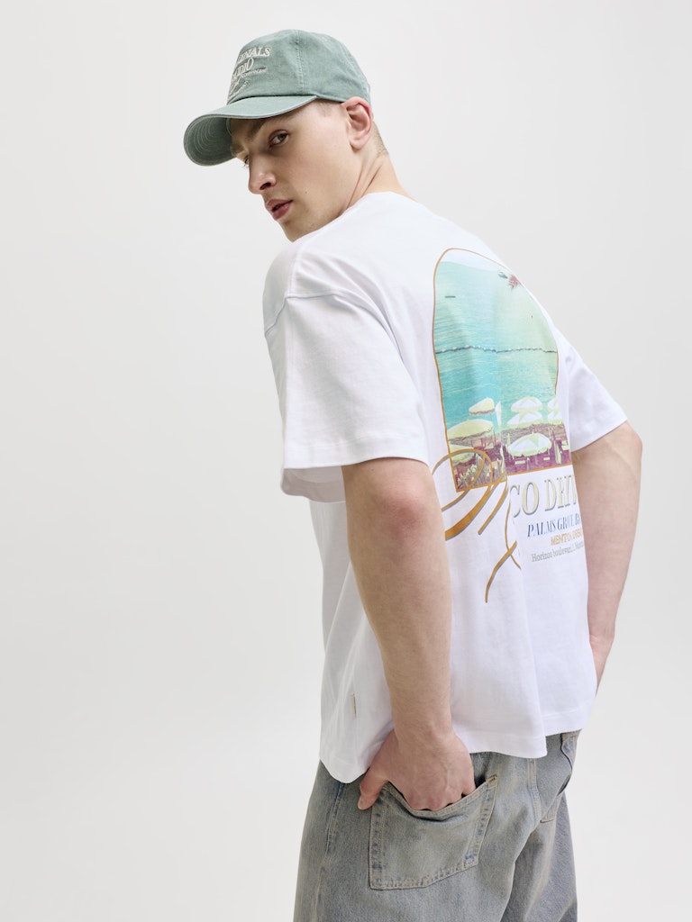 Jorsanremo Back Tee Ss Crew Neck Sn - Off-white