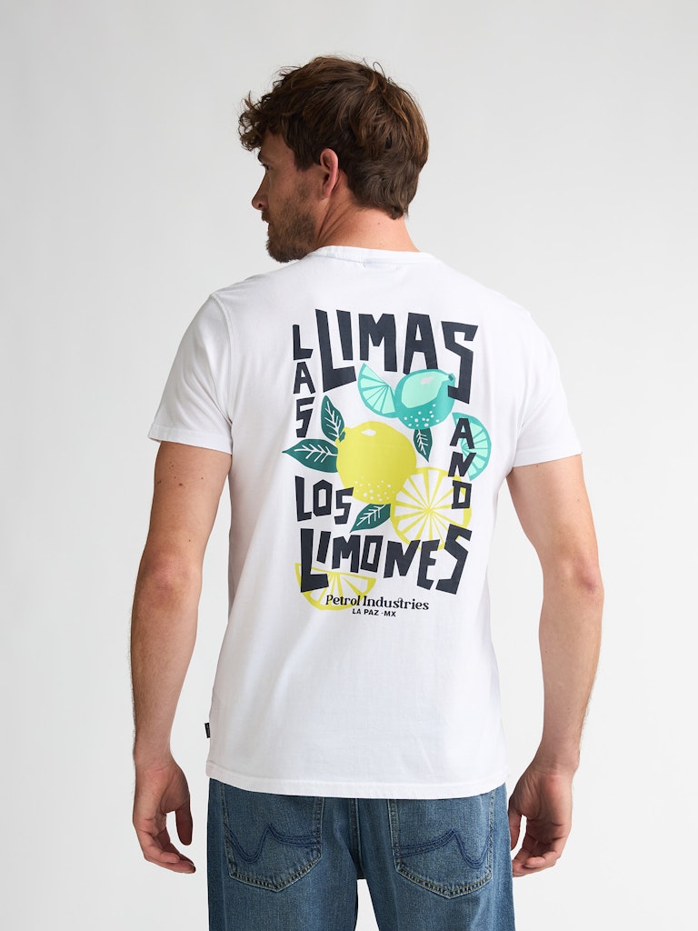 Men T-shirt Ss Classic Print - Off-white