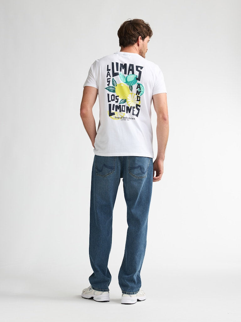 Men T-shirt Ss Classic Print - Off-white