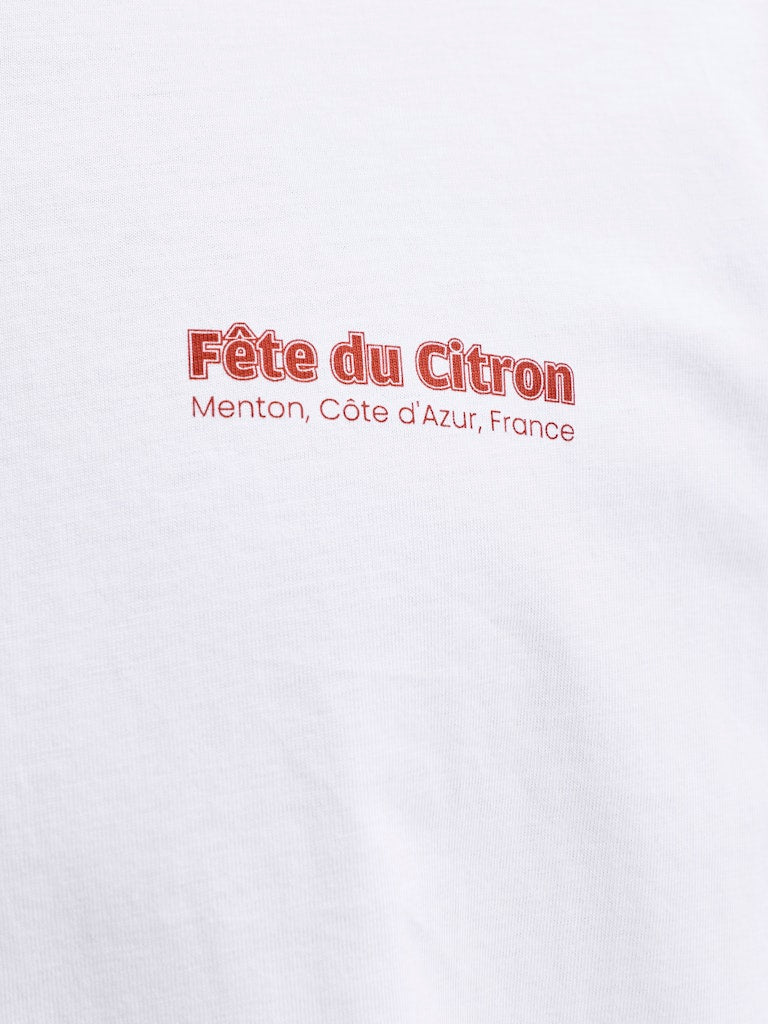 Jjlemon Tee Ss Crew Neck - Off-white