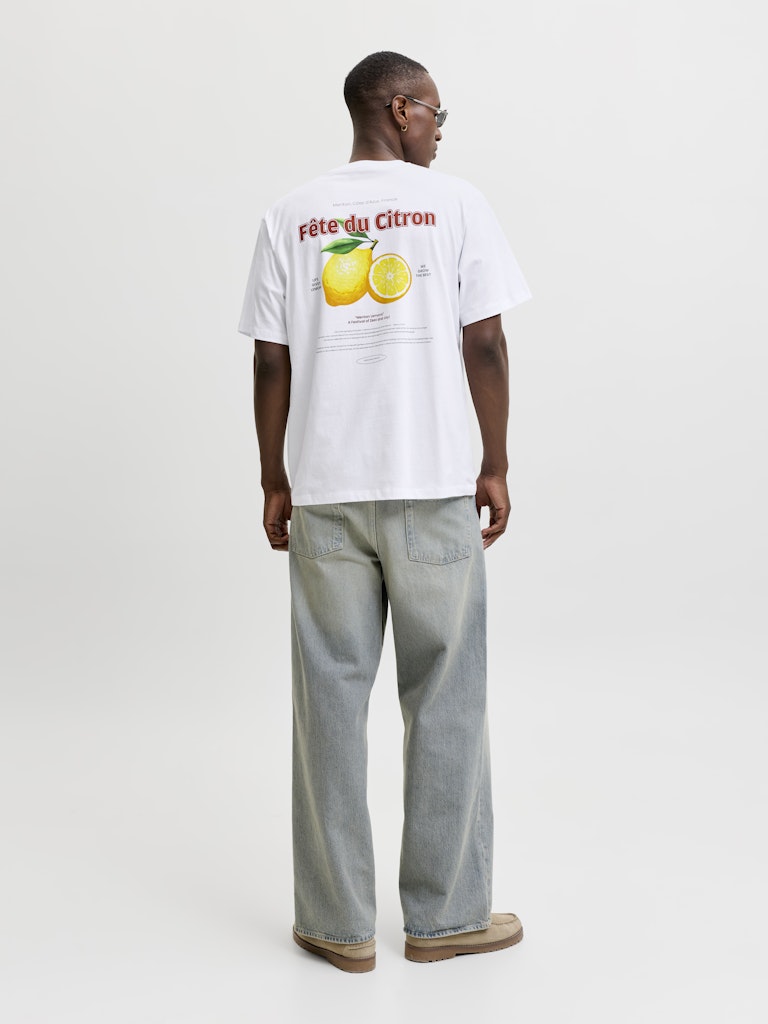 Jjlemon Tee Ss Crew Neck - Off-white