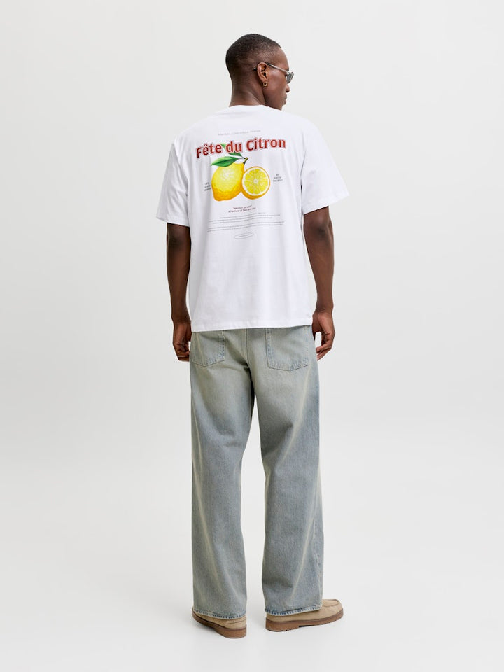 Jjlemon Tee Ss Crew Neck - Off-white