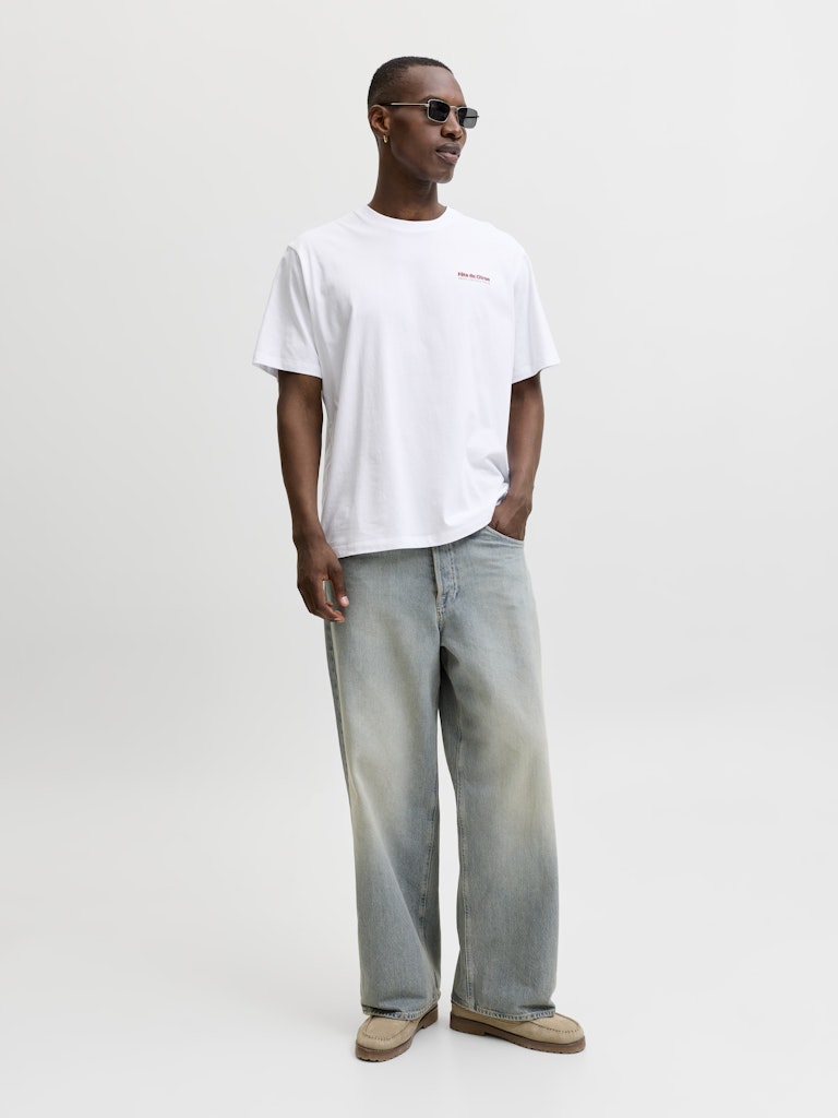 Jjlemon Tee Ss Crew Neck - Off-white