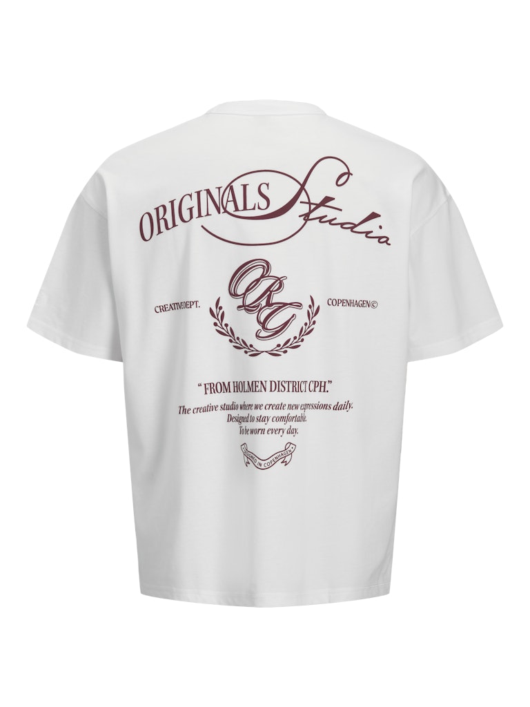 Jorsanremo Typo Tee Ss Crew Neck Ln - Off-white