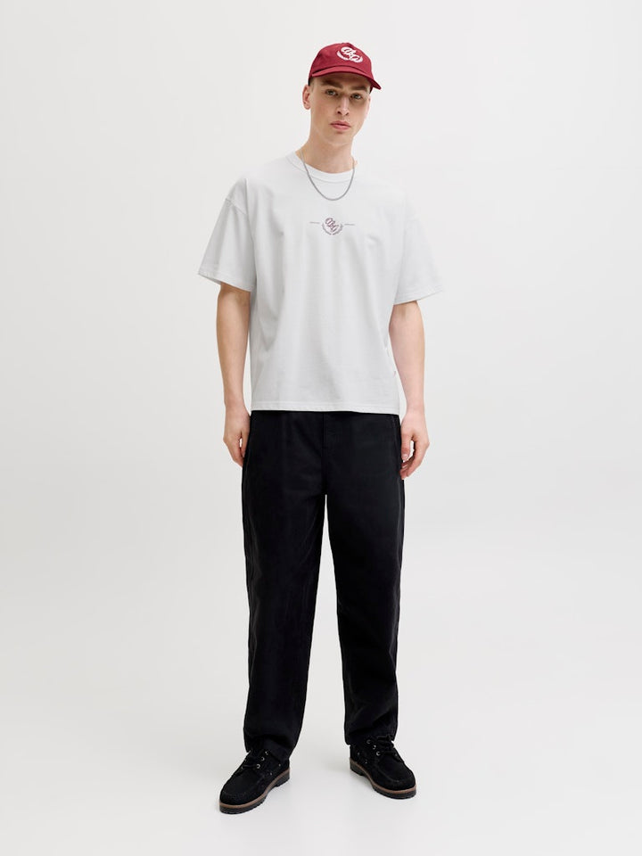 Jorsanremo Typo Tee Ss Crew Neck Ln - Off-white