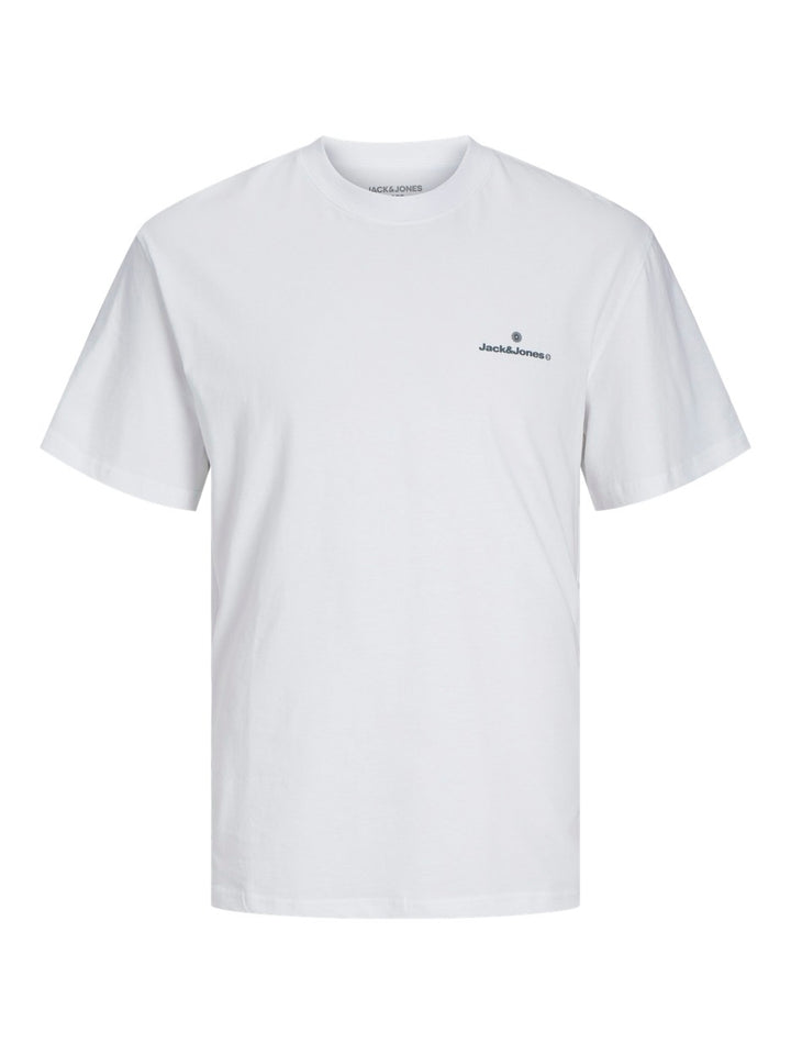 Jcoalpha Back Tee Ss Crew Neck - Off-white