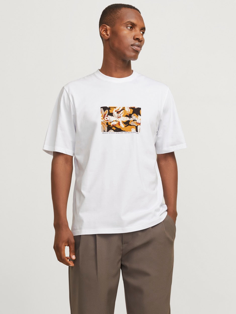 Jorvesterbro Newton Boxfront Tee Ss - Off-white