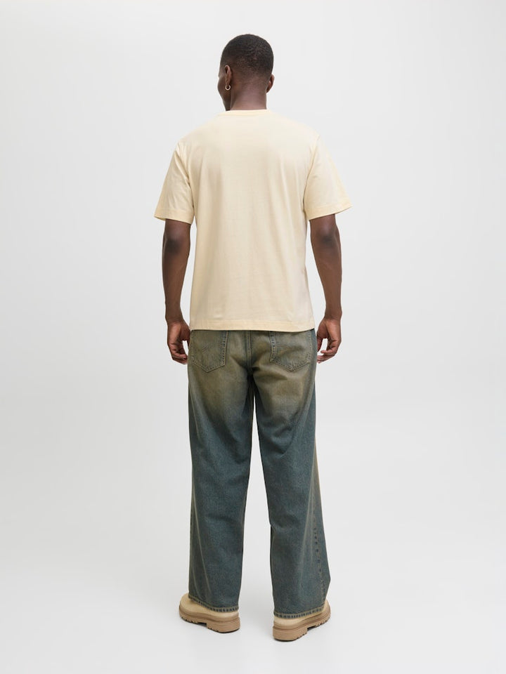 Jornorrebro Emb Tee Ss Crew Neck Noos - Ecru