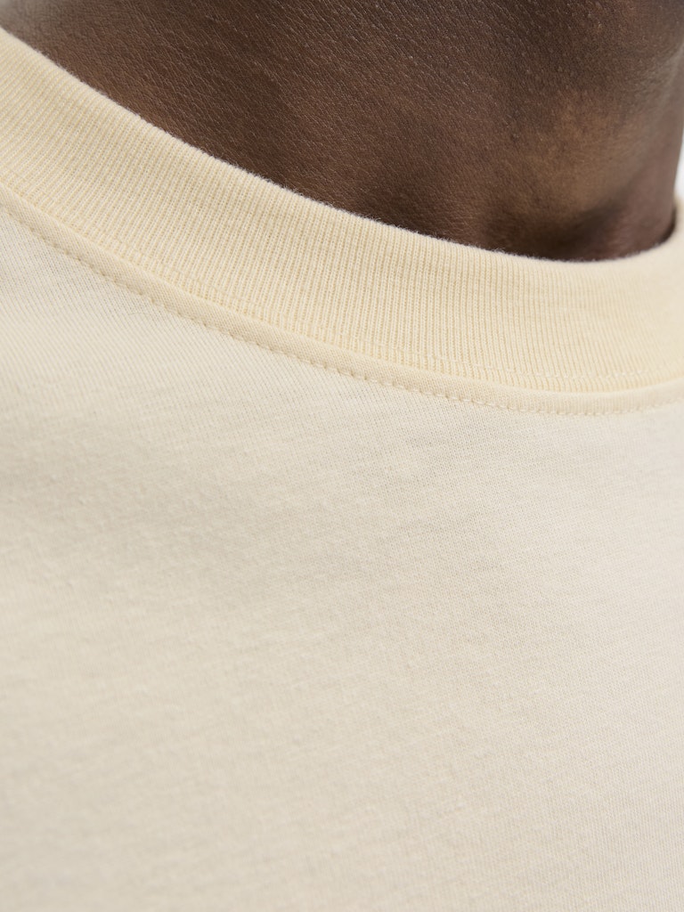Jornorrebro Emb Tee Ss Crew Neck Noos - Ecru
