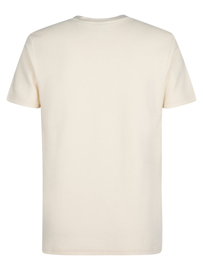 Men T-shirt Ss - Ecru