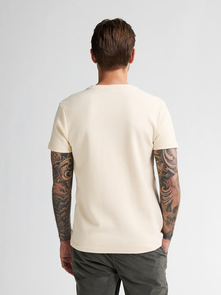 Men T-shirt Ss - Ecru
