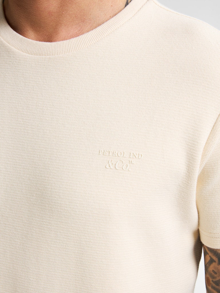 Men T-shirt Ss - Ecru