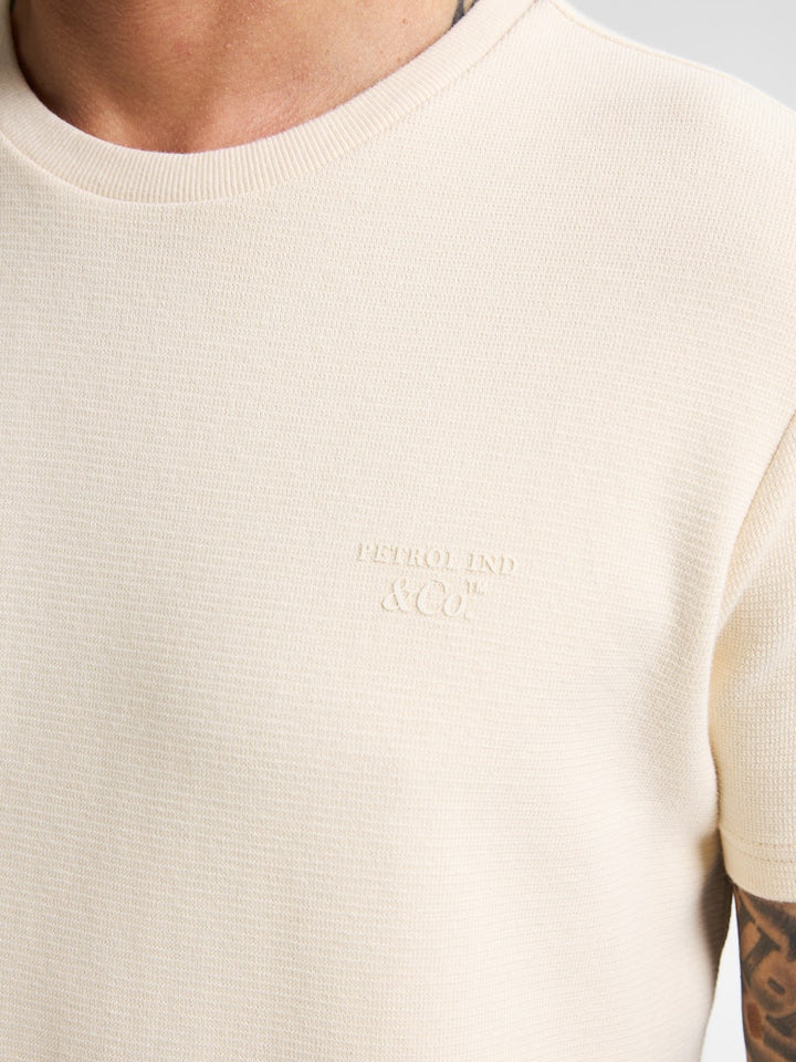 Men T-shirt Ss - Ecru