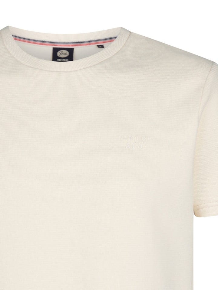 Men T-shirt Ss - Ecru