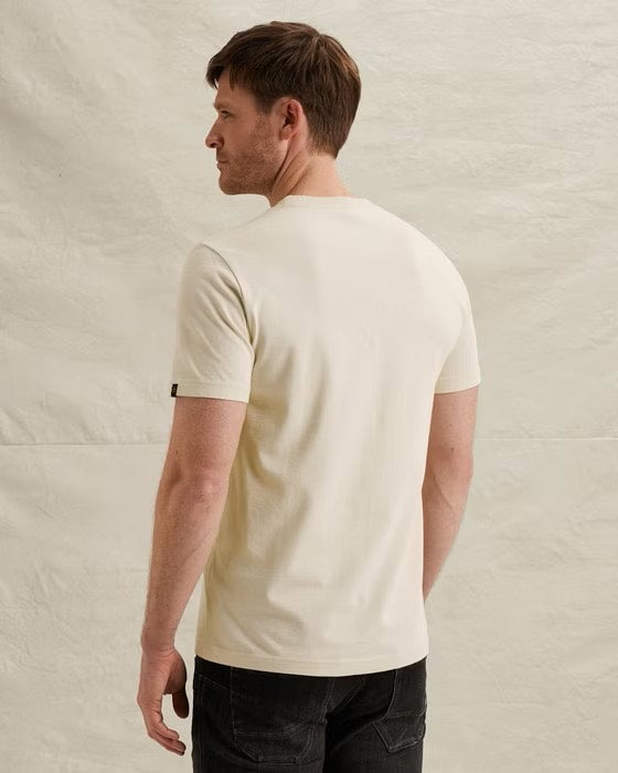 Short Sleeve R-neck Heavy Jersey F - Ecru