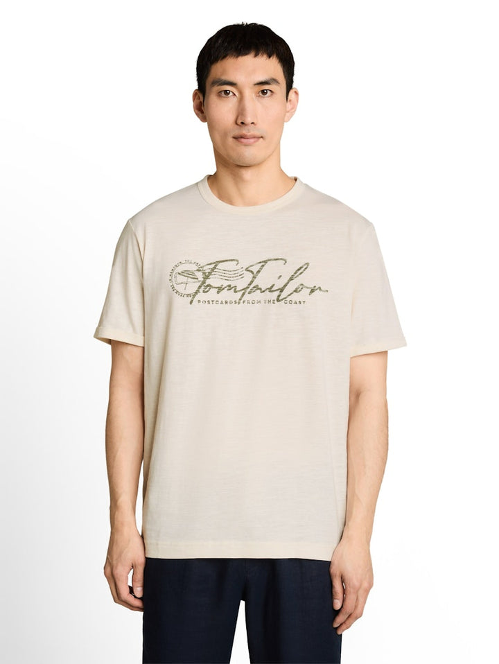 Printed T-shirt - Ecru