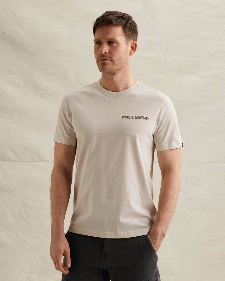 Short Sleeve R-neck Single Jersey - Ecru