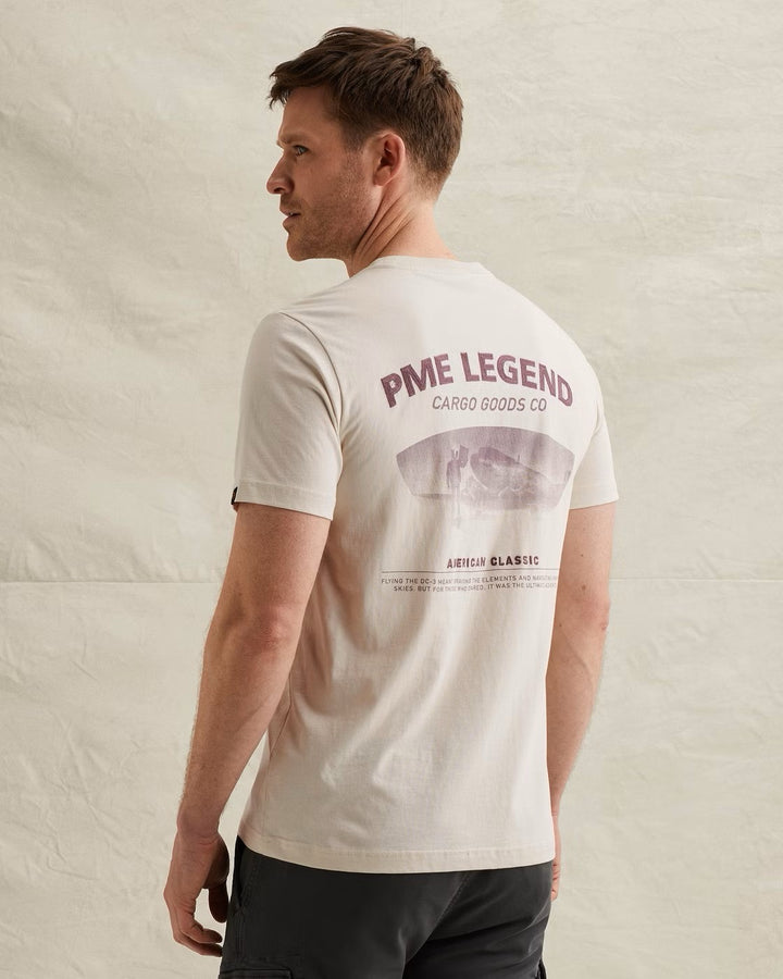 Short Sleeve R-neck Single Jersey - Ecru