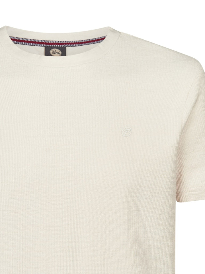 Men T-shirt Ss - Ecru