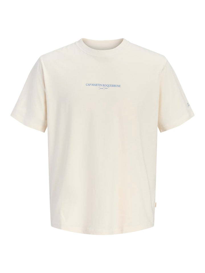 Jorhyeres Back Element Tee Ss Crew - Ecru