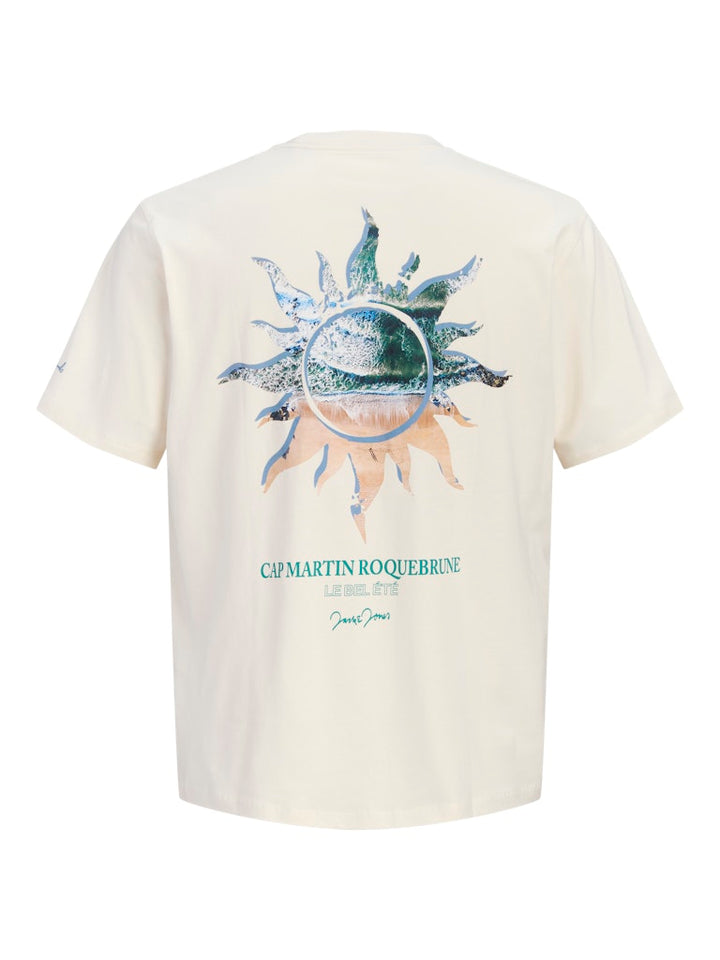 Jorhyeres Back Element Tee Ss Crew - Ecru