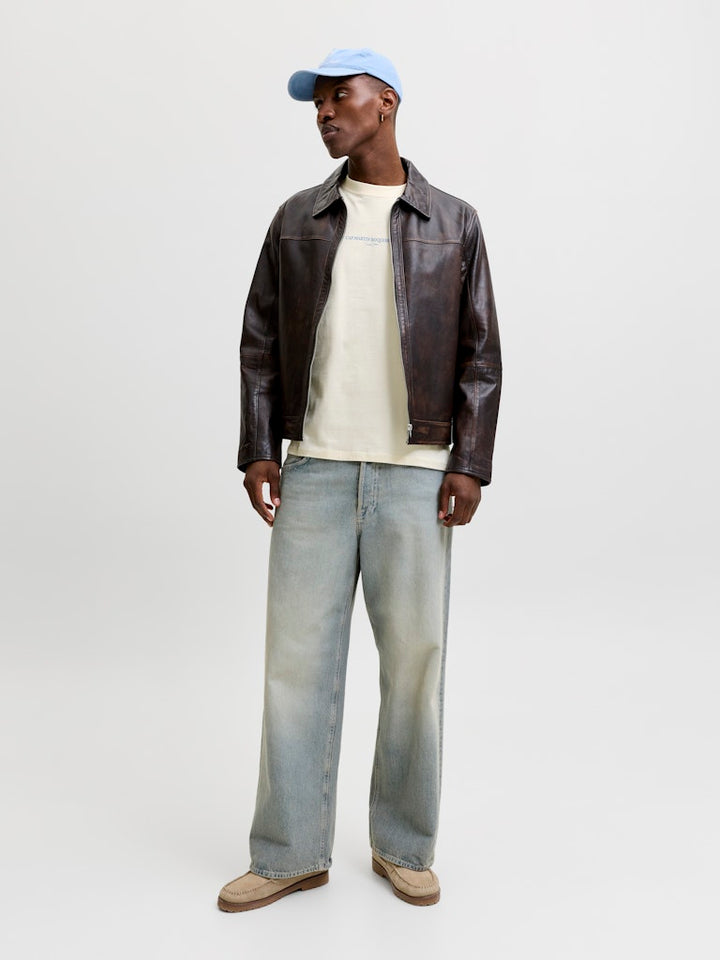 Jorhyeres Back Element Tee Ss Crew - Ecru