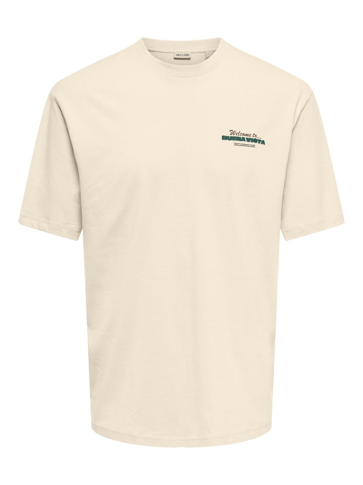 Onskiki Life Rlx Ss Tee - Ecru