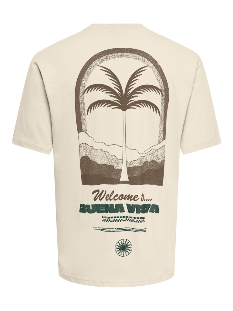 Onskiki Life Rlx Ss Tee - Ecru
