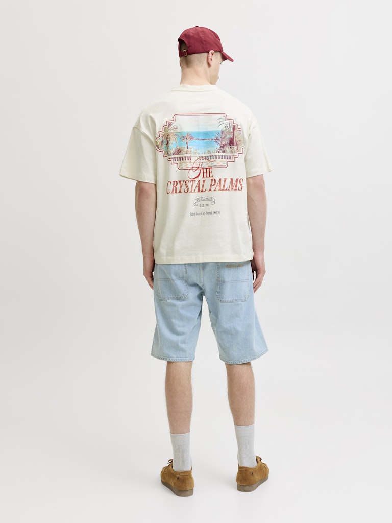 Jorsanremo Back Tee Ss Crew Neck Sn - Ecru