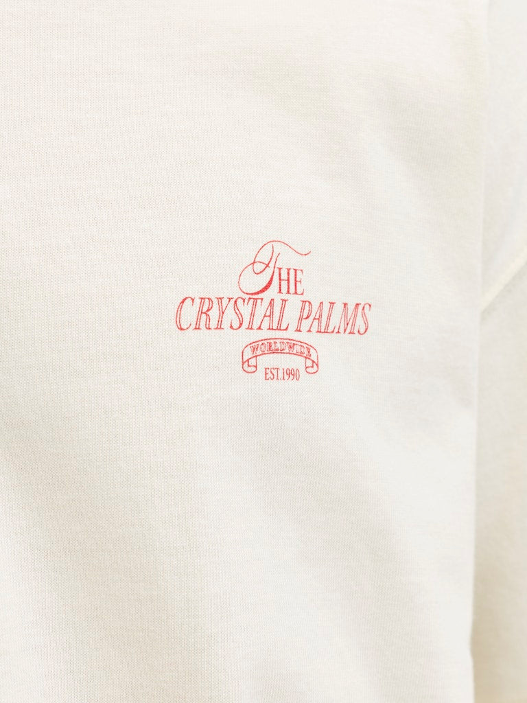 Jorsanremo Back Tee Ss Crew Neck Sn - Ecru