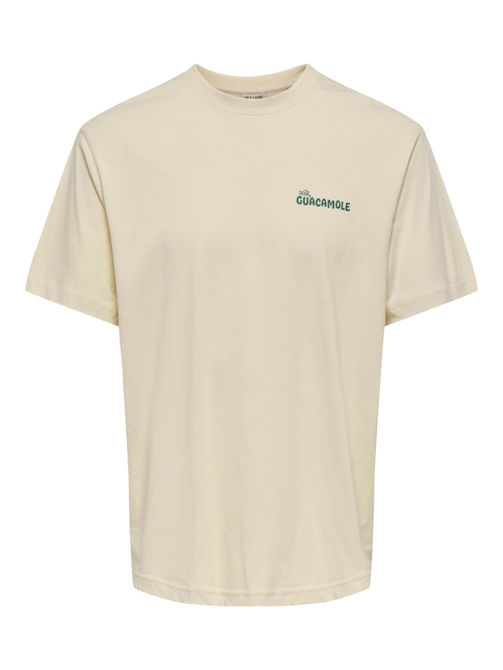 Onschef Life Rlx Ss Tee - Ecru