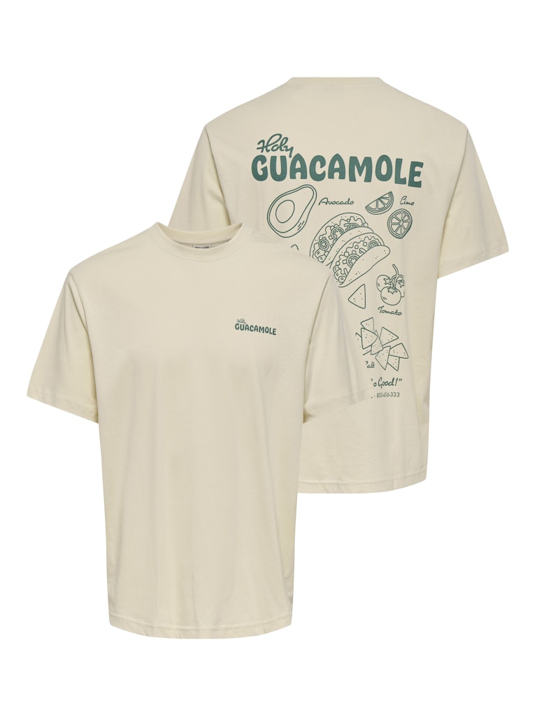 Onschef Life Rlx Ss Tee - Ecru